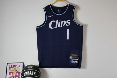 1 Harden Clippers 23-24 city jersey navy player version